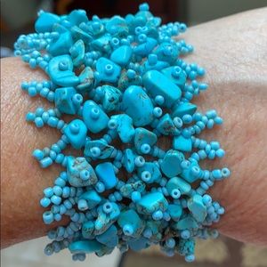 Turquoise Rock Bracelet